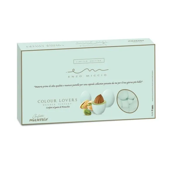 1kg Maxtris Enzo Miccio Tiffany Pistacchio - Premium Włoskie Konfetti
