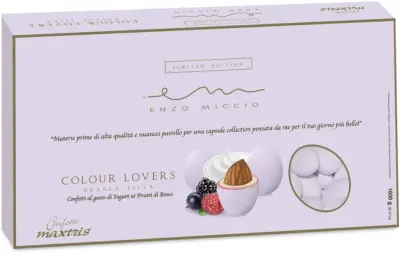 1000g Confetti Maxtris Enzo Miccio Nuance Lilla Yogurt Frutti Bosco