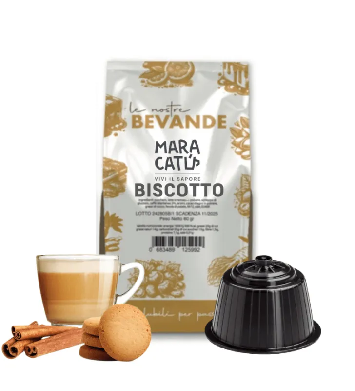 8 Biscotto Maracatù Kapseln - Dolce Gusto Kompatibel Speculoos