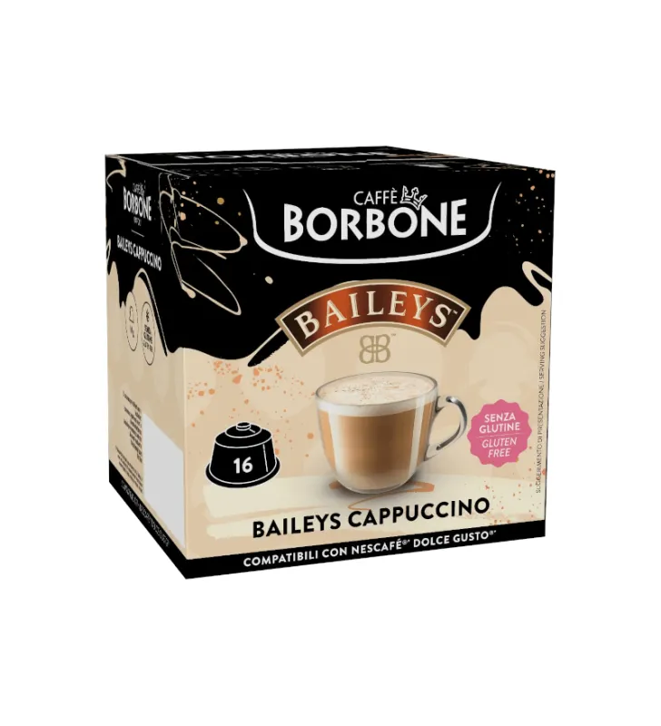 16 Baileys Cappuccino Kapseln - Dolce Gusto Kompatibel Borbone