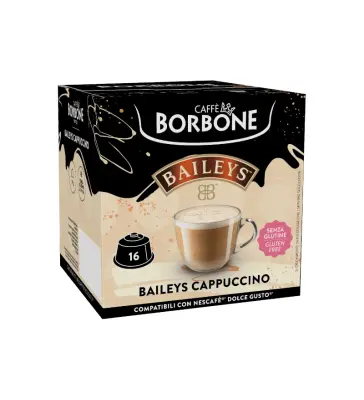 16 Baileys Cappuccino Capsules - Dolce Gusto Compatible Borbone