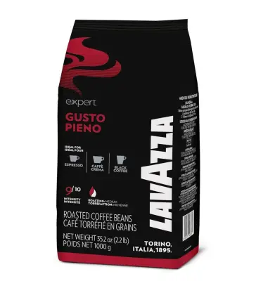 1kg Lavazza Expert Gusto Pieno Coffee Beans - Full Flavor Vending