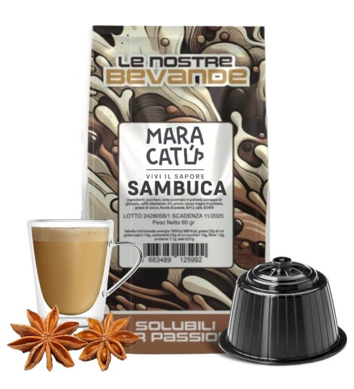 6x8 capsules Sambuca Maracatú Coffee Dolce Gusto Compatible