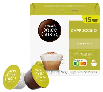 30 Nescafe Dolce Gusto Cappuccino capsules - 15 drinks, classic