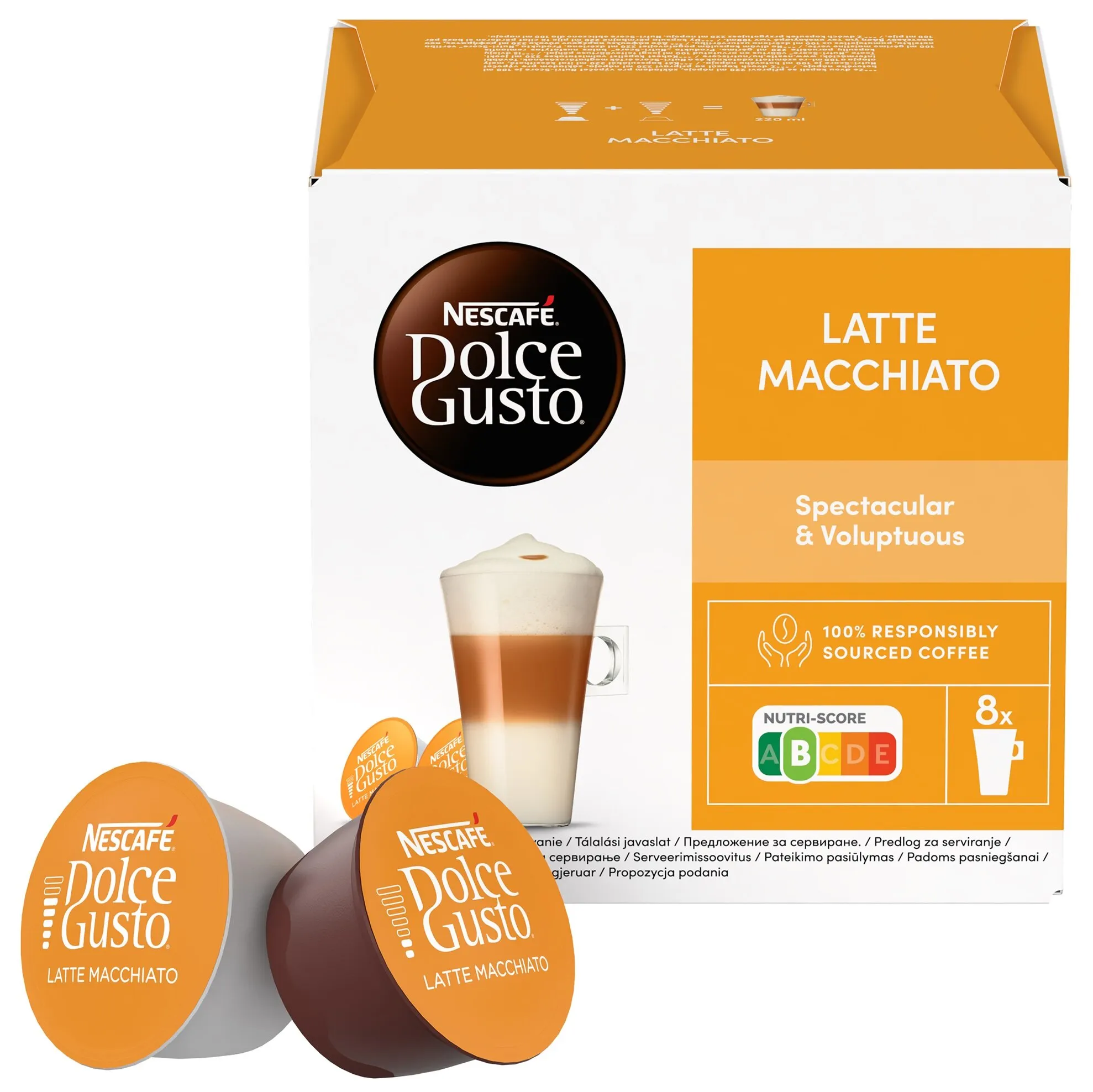 16 Nescafe Dolce Gusto Latte Macchiato Kapseln - 8 Getränke 220ml