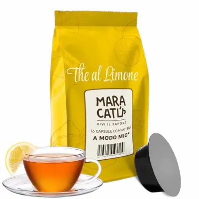 16 Maracatú Lemon Tea A Modo Mio capsules - Lavazza compatible