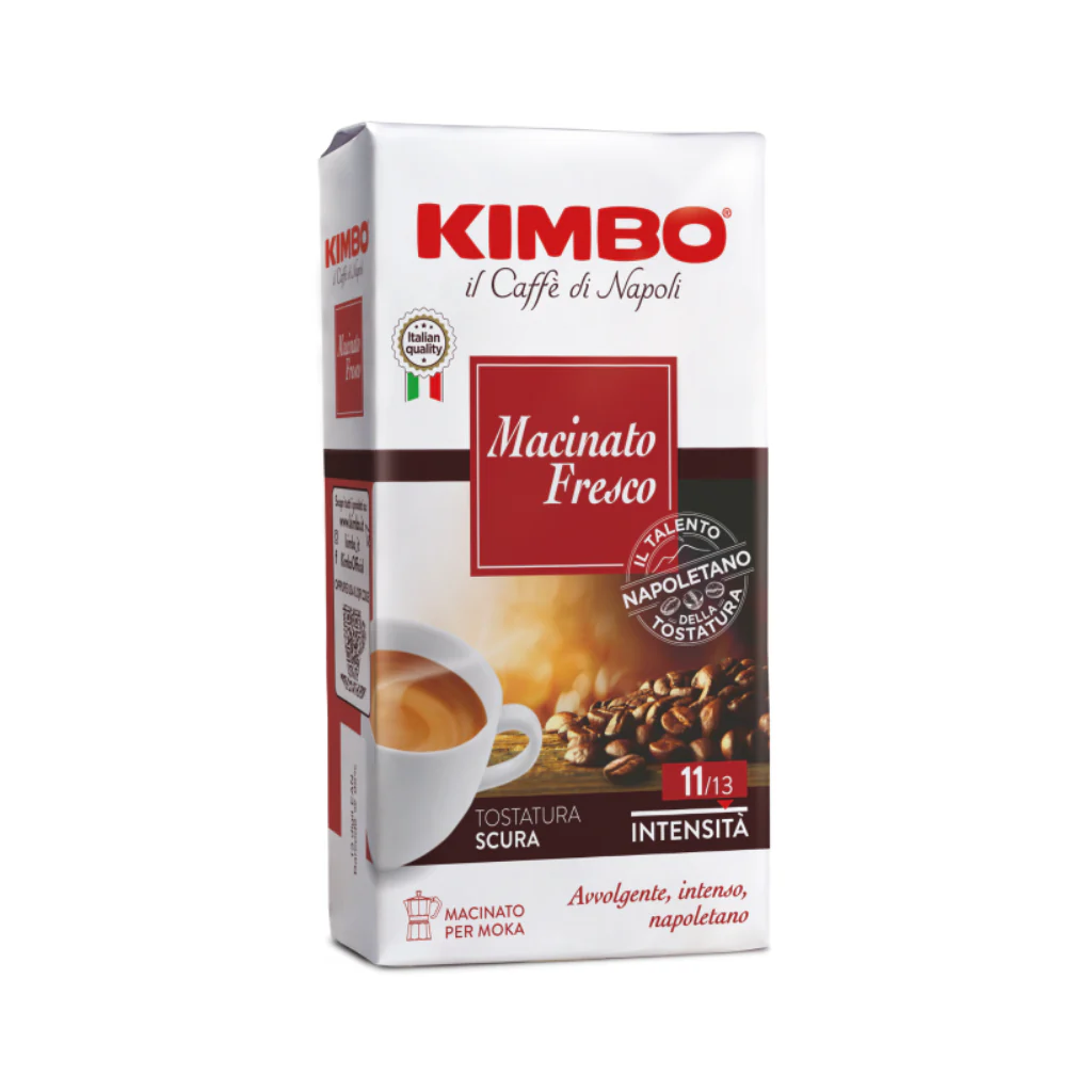 250g Kimbo Macinato Fresco Ground Coffee - Neapolitan Dark Roast