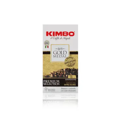 250g Kimbo Gold Medal Ground Coffee - Extra Dark Roast Intensity 13/13