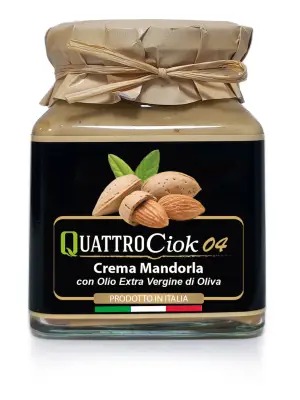 320g Crema di Mandorle Quattrociocchi con Olio Extra Vergine