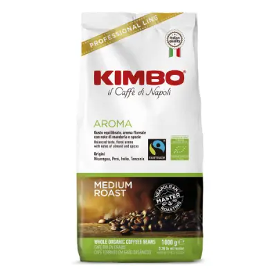 1kg Kimbo Aroma Bio Organic Coffee Beans