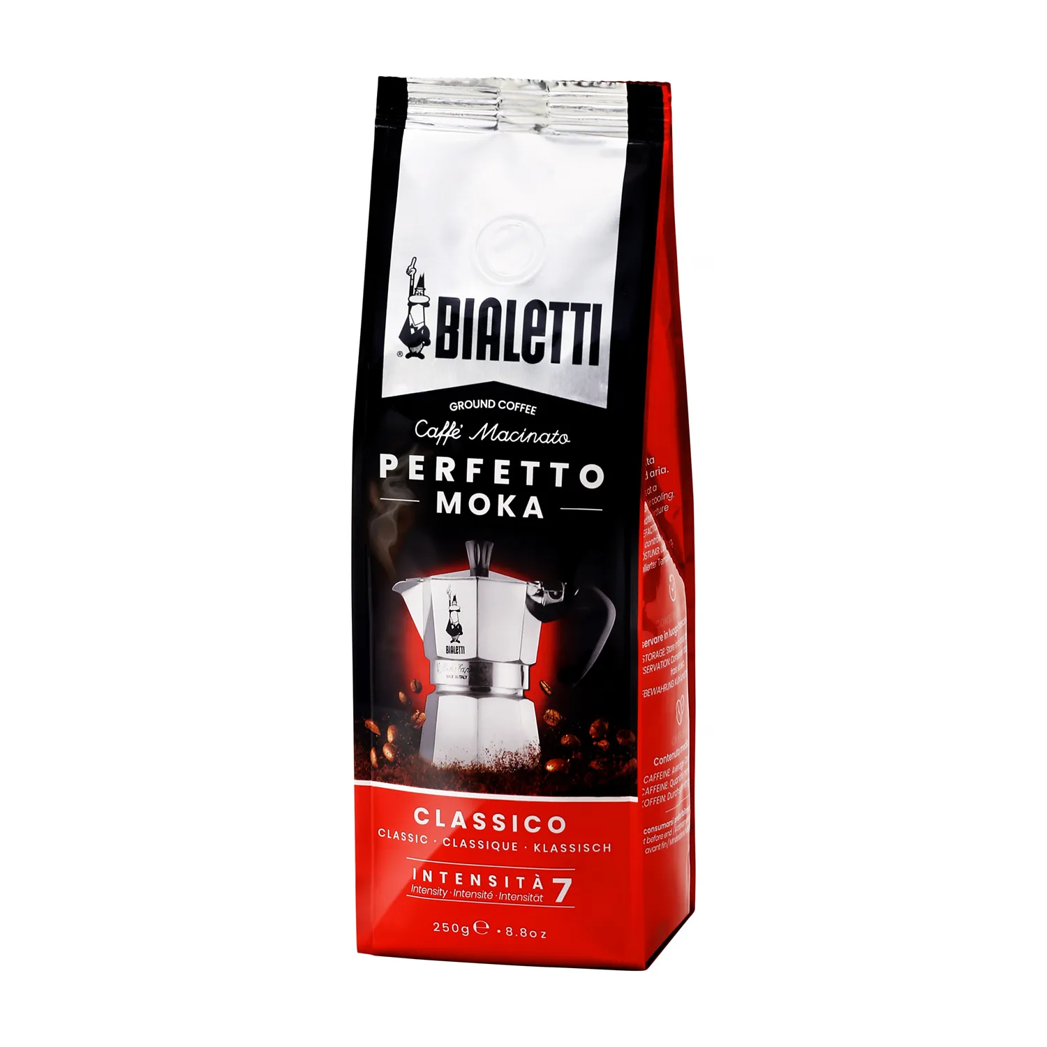 250g Bialetti Perfetto Moka Classico Ground Coffee - Dark Roast Colombian