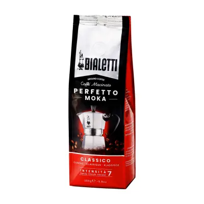 250g Bialetti Perfetto Moka Classico Ground Coffee - Dark Roast Colombian