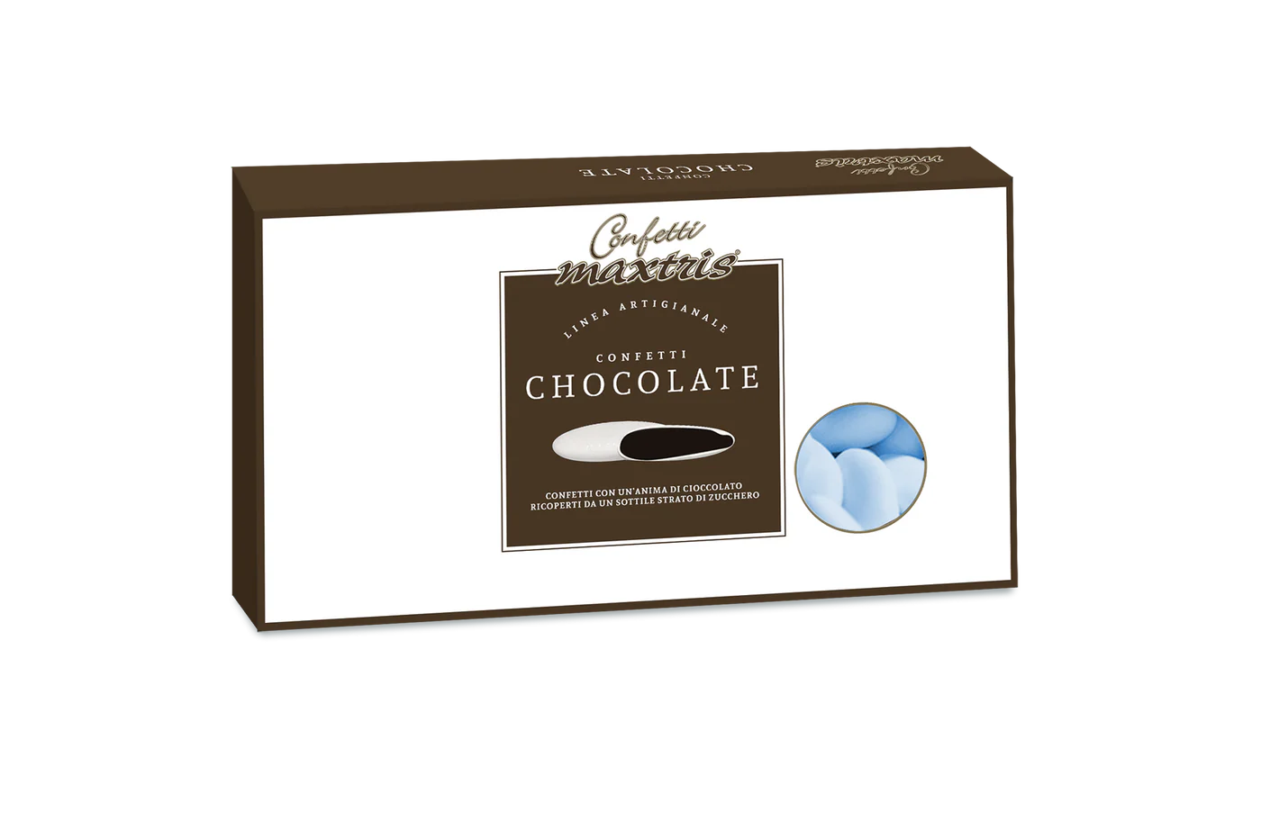 1kg Confetti al Cioccolato Azzurri Maxtris - niebieskie migdały w czekoladzie