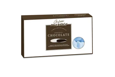 1kg Confetti al Cioccolato Azzurri Maxtris - confetti azzurri al cioccolato
