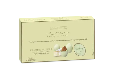 1kg Enzo Miccio Nuance Pea Green Maxtris - confetti design mandorle