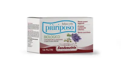 18 Filtri Bio Infuso Più Riposo San Demetrio - tisana biologica rilassante