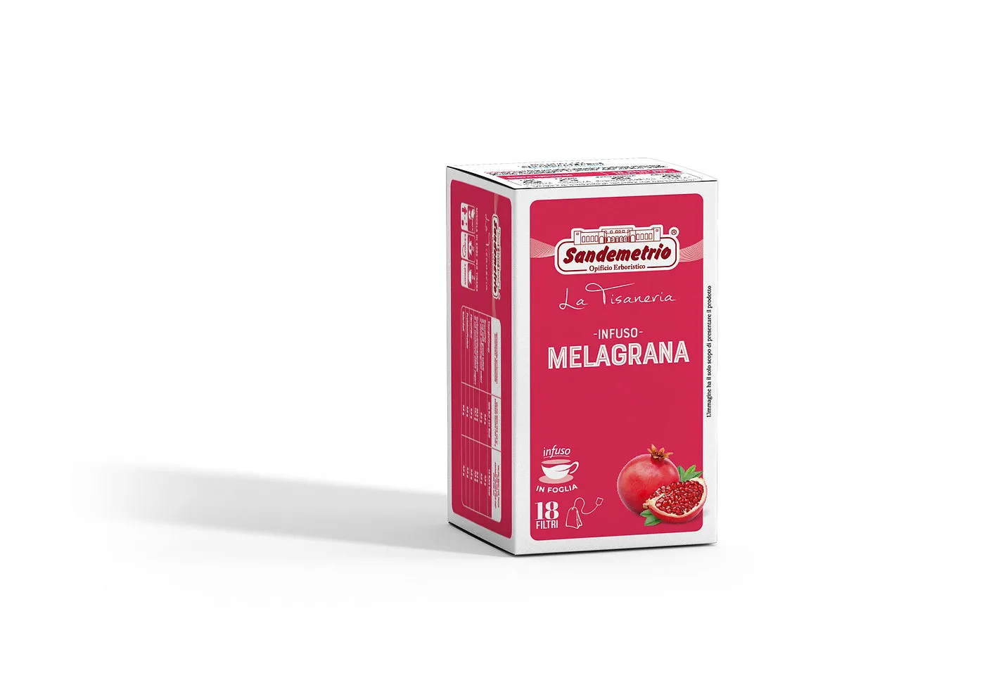 18 Filtri Sandemetrio Infuso Melagrana - Granatapfel-Kräutertee-Filter