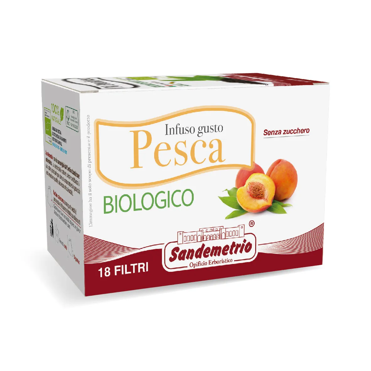 18 Filters Sandemetrio Infuso Gusto Pesca - Peach Herbal Tea