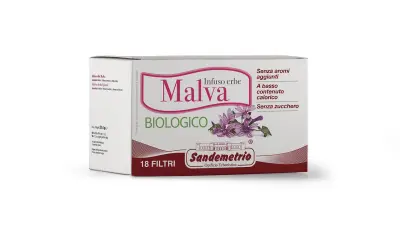18 Filtri Sandemetrio Infuso Erbe Malva - Tisana alla Malva