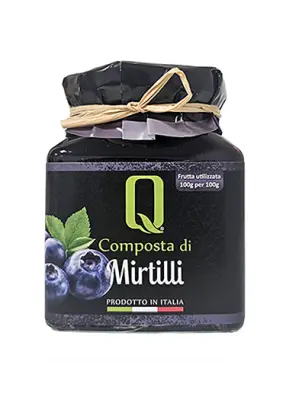 320g Quattrociocchi Blueberry Compote - Composta Mirtilli Artigianale Italiana