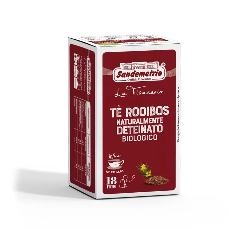 18 Filtri Sandemetrio Tè Rooibos - Tisana Biologica