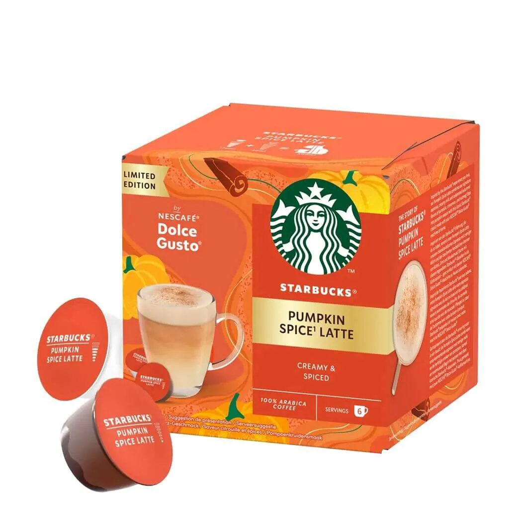 12 Stück Starbucks Pumpkin Spice Latte – Dolce Gusto Kapseln