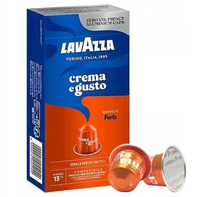 10pcs Lavazza Crema e Gusto Forte – Nespresso Capsules