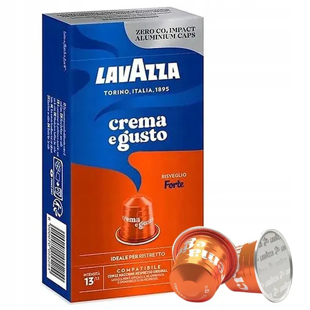 10szt Lavazza Crema e Gusto Forte – Kapsułki Nespresso