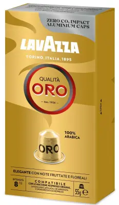 10 Stück Lavazza Qualità Oro – Nespresso Arabica Kapseln