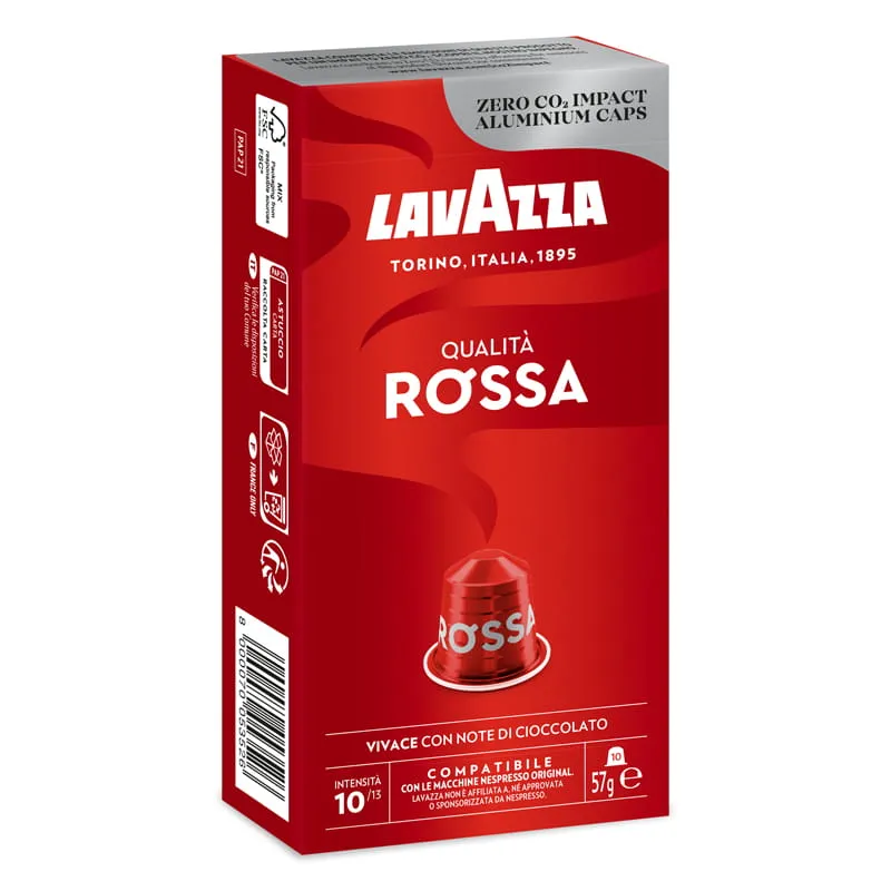 10szt 57g Lavazza Qualità Rossa – Kapsułki Nespresso