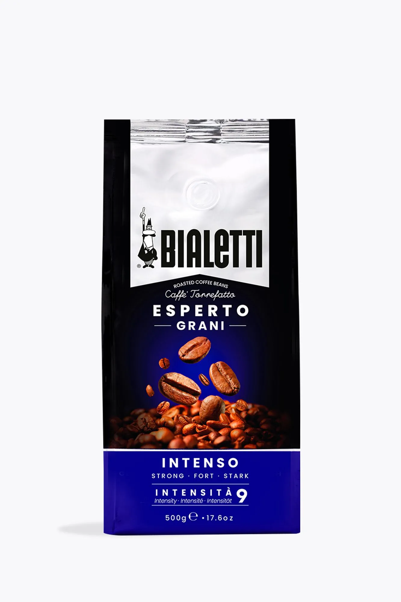 500g Bialetti Esperto Grani Intenso – Robusta Coffee Beans