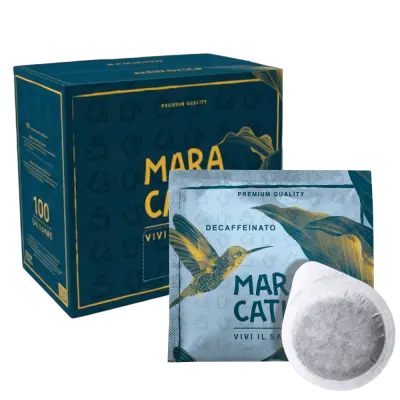 50 Maracatú Decaffeinated ESE Coffee Pods - Compostable 8/10 Intensity