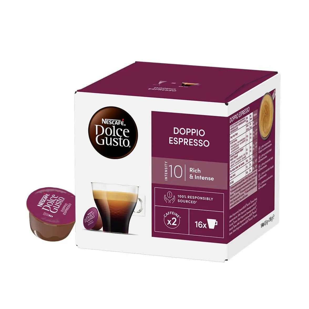 16szt Nescafé Espresso Doppio – Kapsułki Dolce Gusto 10/10
