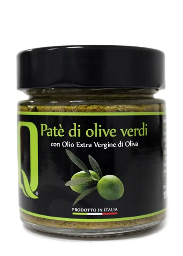 190g Quattrociocchi Pasztet Zielone Oliwki – Oliwa Extra Virgin