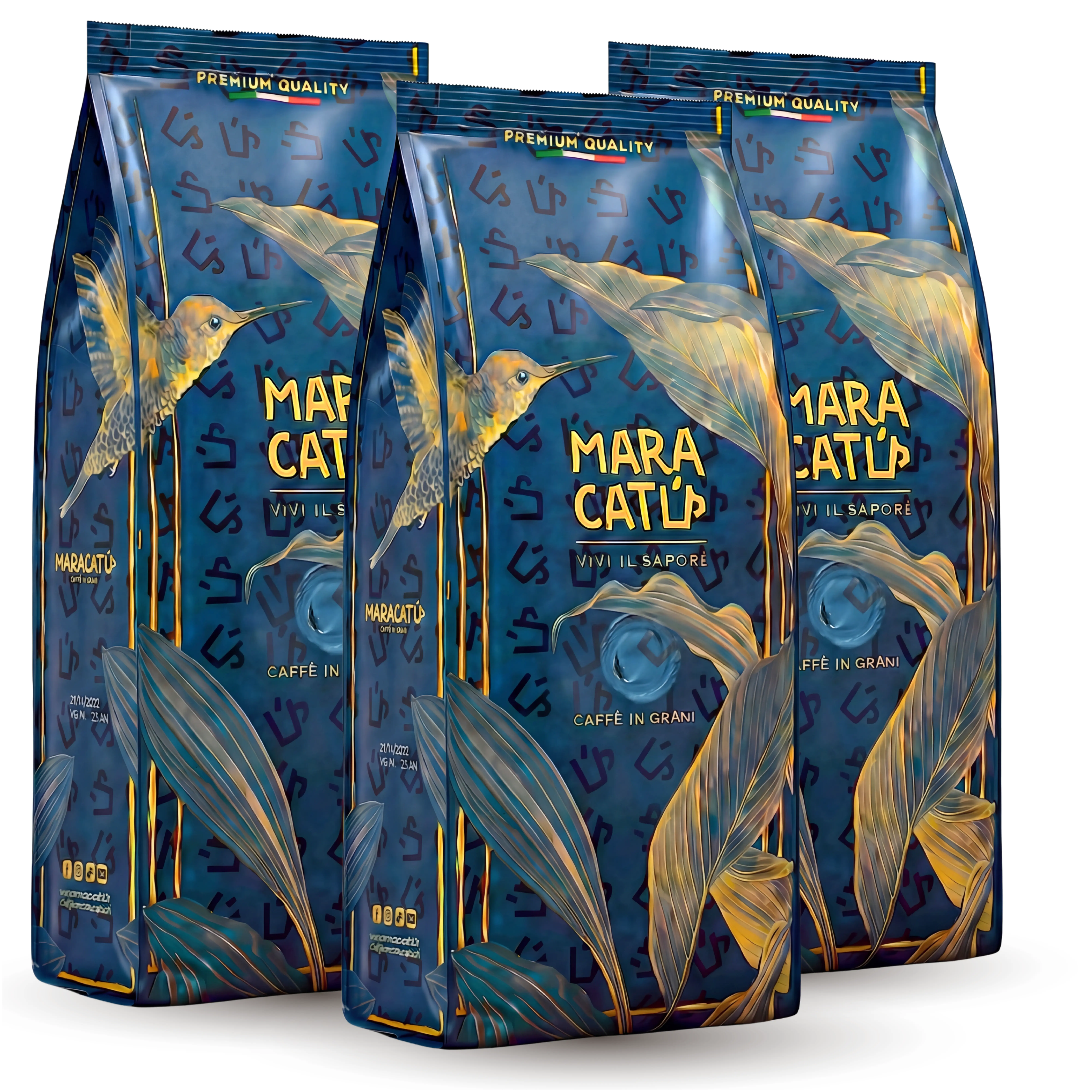 Maracatú 1 kg Gran Crema + 1 kg Intenso  + 1kg  Arabica