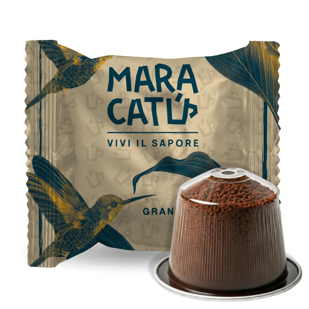 100 kapsułek kawy Maracatú Gran Crema - kompatybilne z Nespresso, intensywność 9/10