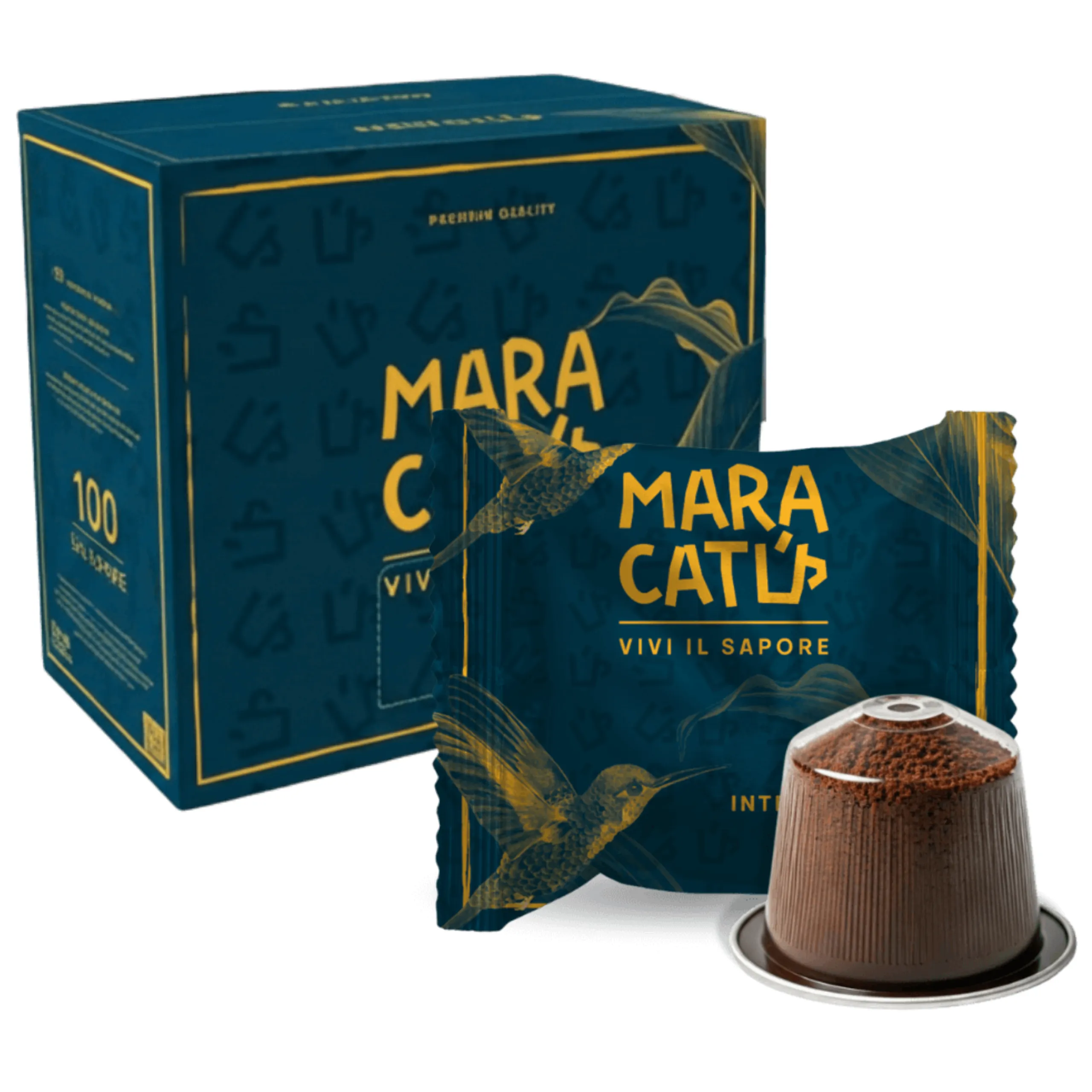 100 kapsułek kawy Maracatú Intenso - kompatybilne z Nespresso, intensywność 10/10