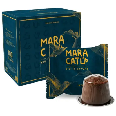 100 Maracatú Intenso Coffee Capsules - Nespresso compatible, intensity 10/10