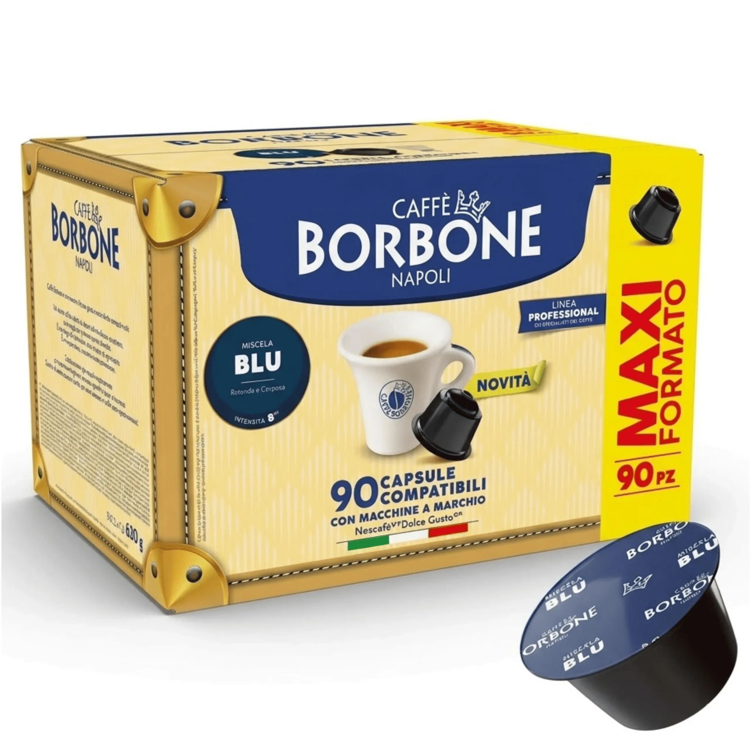 90 Kapsułek Caffè Borbone Dolce Gusto Mieszanka NIEBIESKA Dolce Re