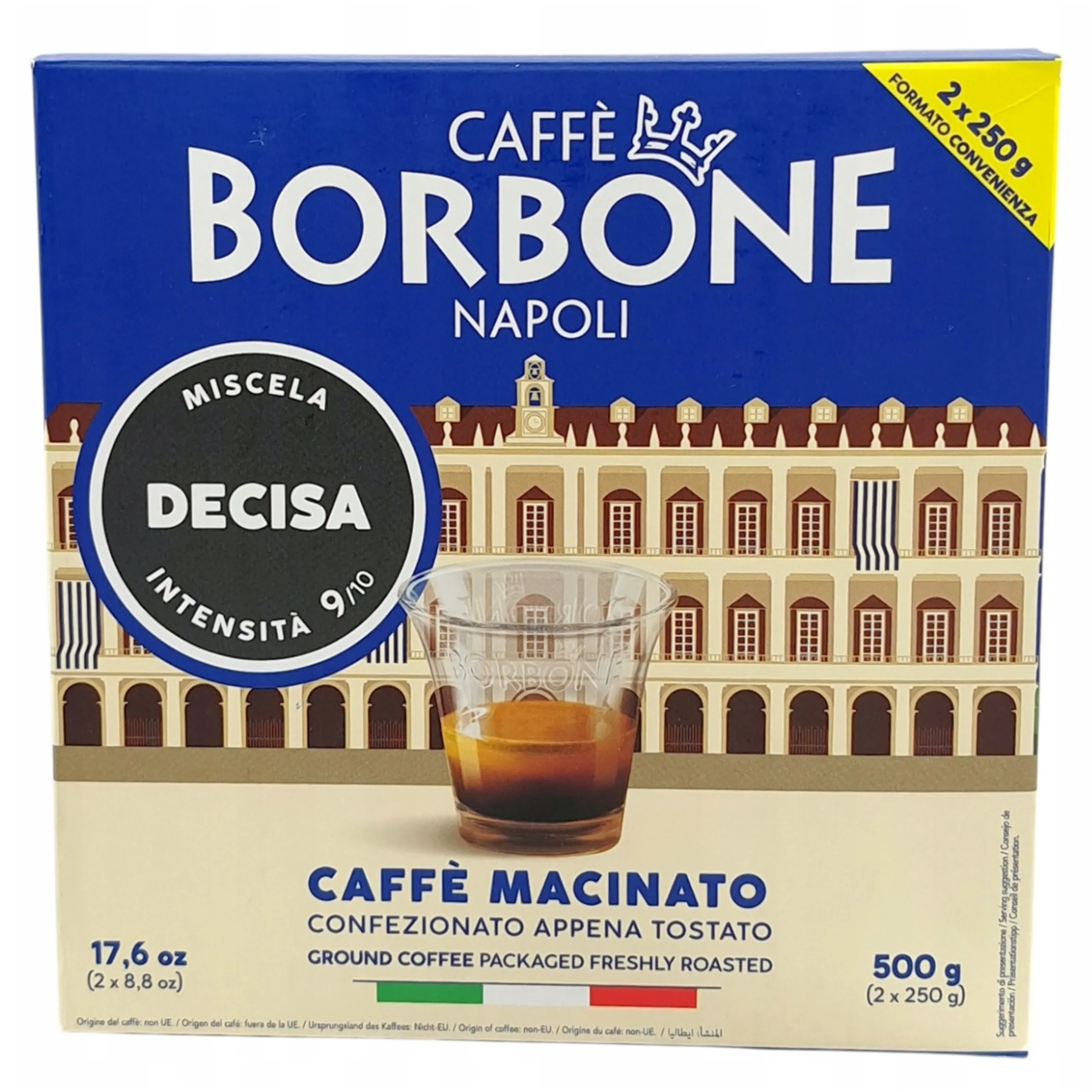 2x250g Gemahlener Borbone Moka Kaffee DECISA Blend BIPACK - Kräftige Auswahl