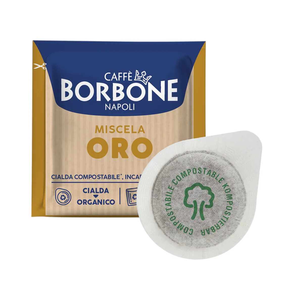 150 Compostable Coffee Pods BORBONE ORO Blend