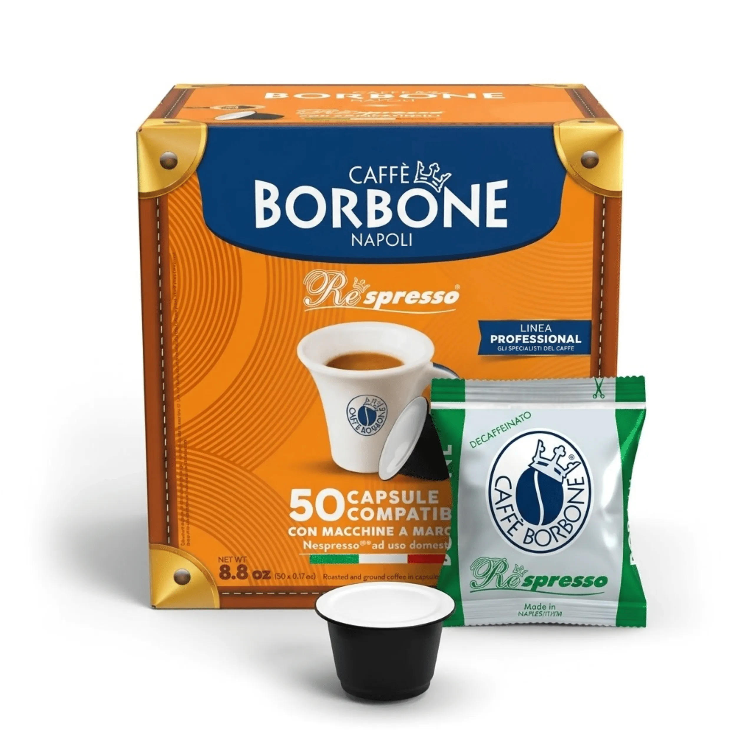 50 Kapsułek Borbone Miscela DEK - Nespresso Kompatybilne Bezkofeinowa