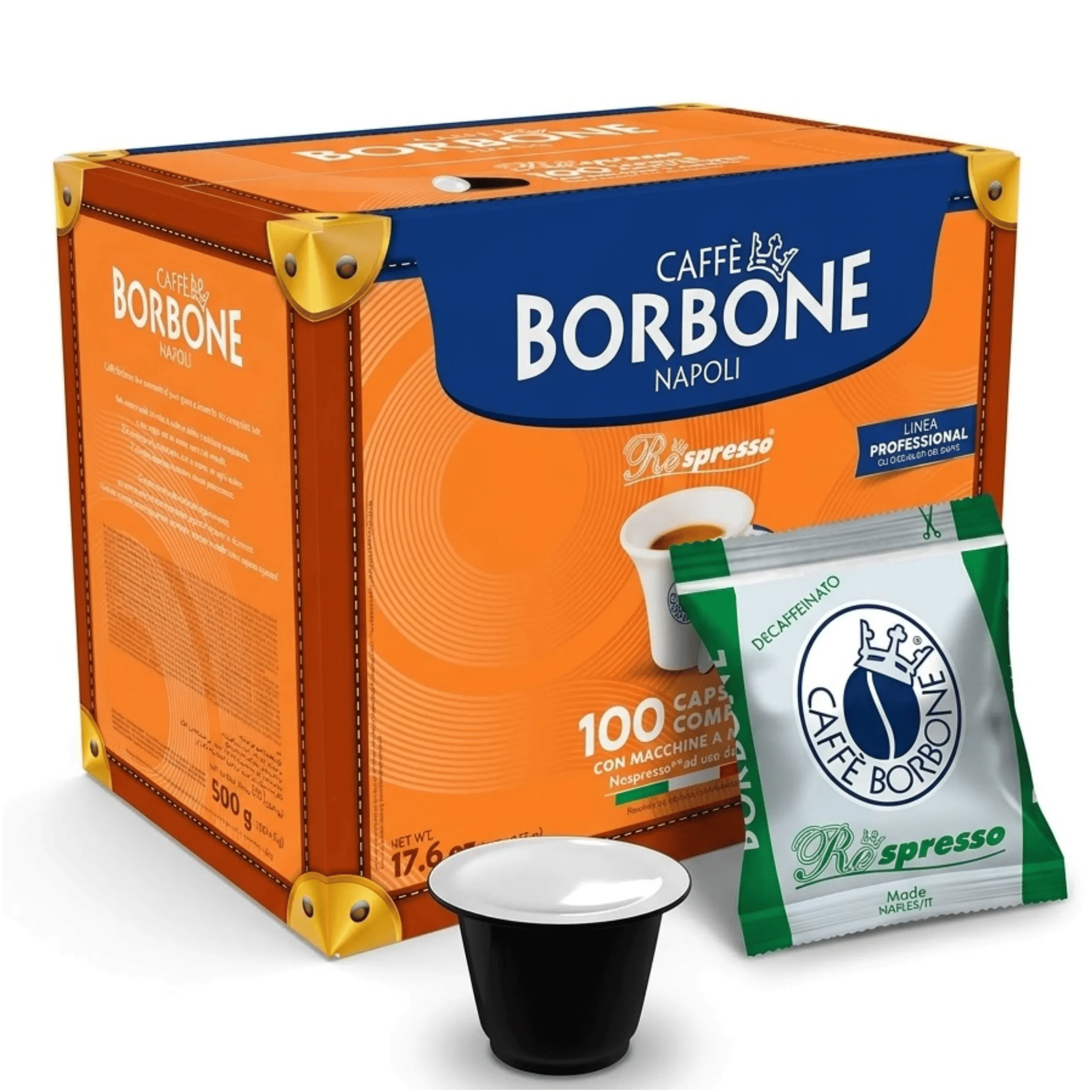 100 Borbone Miscela DEK Capsules - Nespresso Compatible Decaf Coffee