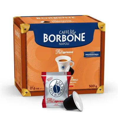 100 Capsules BORBONE Coffee Respresso RED Blend for Nespresso