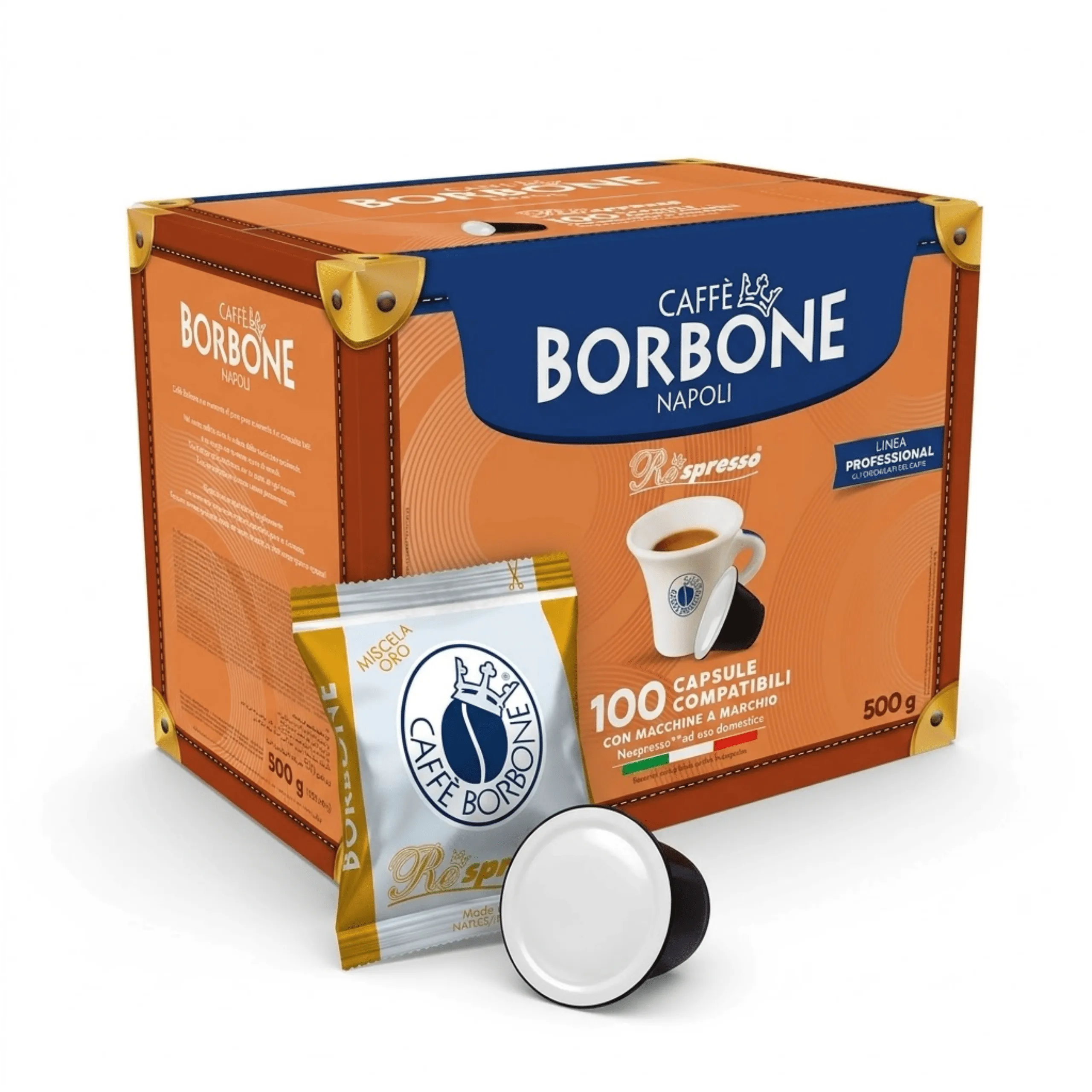 100 Kapsułek BORBONE Kawa Respresso GOLD Blend dla Nespresso