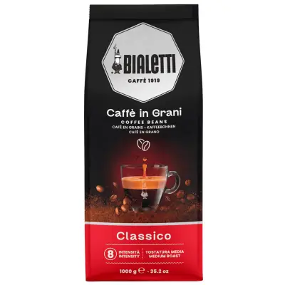 1kg Bialetti Esperto Grani Classico whole bean coffee - 50/50 blend
