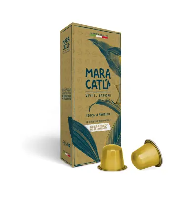 10 Maracatú 100% Arabica Coffee Capsules – Compatible with Nespresso Aluminium, intensity 7/10