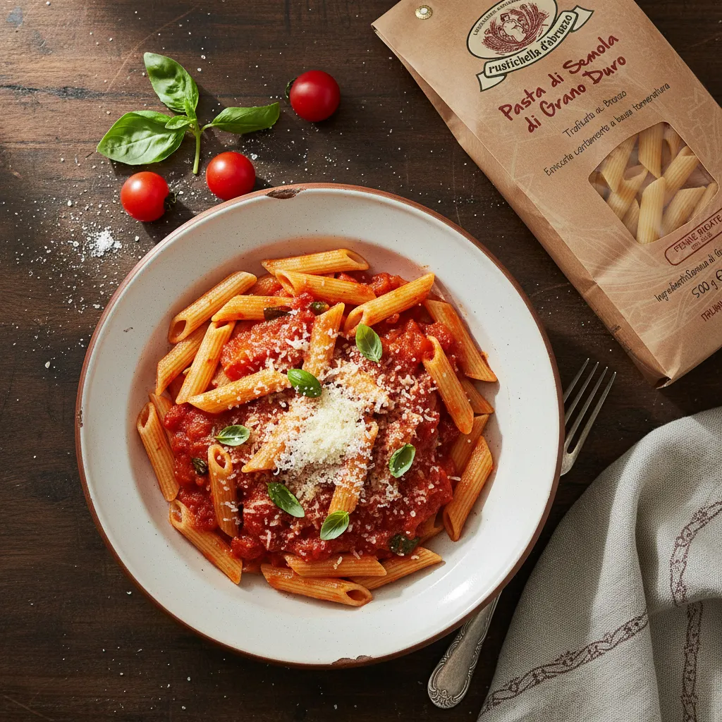 500g Rustichella d'Abruzzo Penne Rigate – Klasyczny Rowkowany Makaron