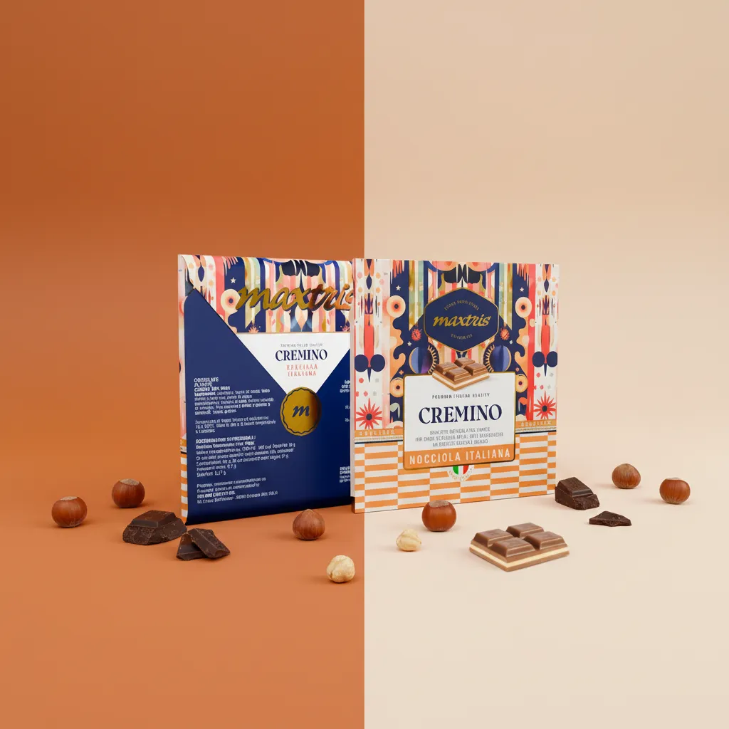 70g Maxtris Tab Christmas Haselnuss Cremino Schokolade