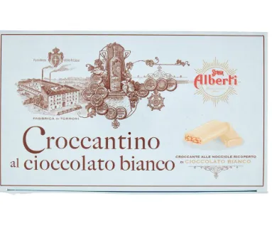300g Strega Alberti Croccantino Cioccolato Bianco – Biała